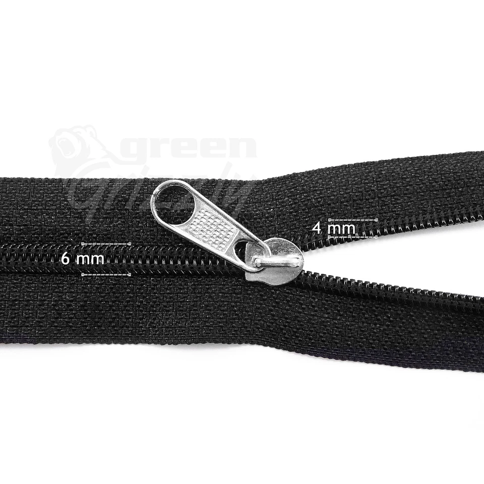 Continuous zipper zip nylon chain coil size #4 various colour + sliders AQZ+AQP - Image 3 of 4