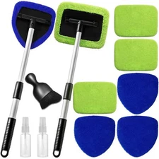 	Qydipclin 11pcs Windshield Cleaner Tool Car Window Cleaning Wash Kit with 6	