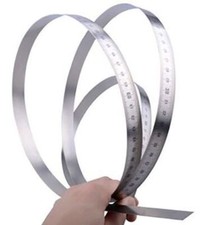 1 x Kleffmann & Weese Stainless Steel Flexible Rule, Metric 1m