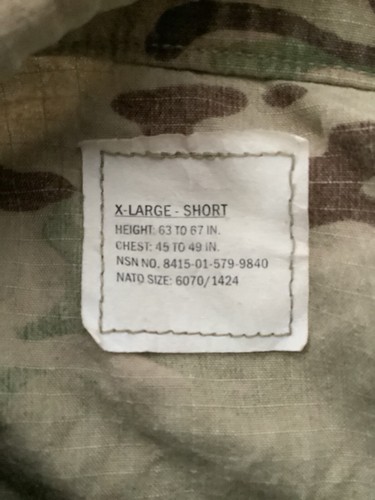 US Army issue Shirt ACU army combat uniform Flame retardant X-Large Short (18) - Picture 11 of 11