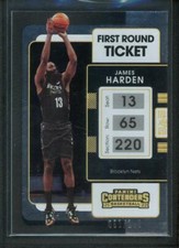 2021-22 JAMES HARDEN 081/149 PANINI CONTENDERS FIRST ROUND TICKET
