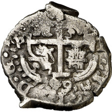 ☆ MAZORCA DE PLATA HISPANA • COLONIAL 1 REAL 1699 POTOSÍ • CARLOS II ☆ CAL-739 ☆C5790