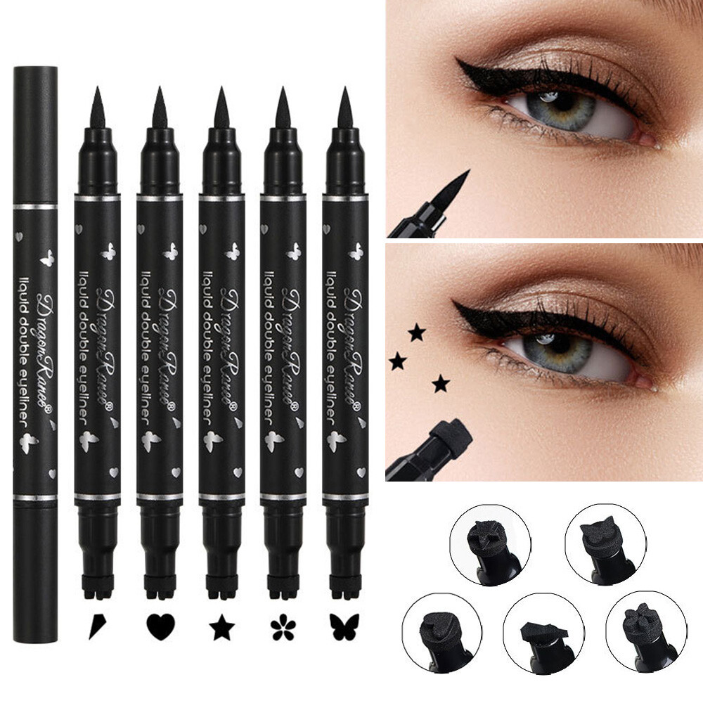 Waterproof Double Head Liquid Eyeliner Pen Tattoo Seal Stamp Pencil Makeup Tools eBay