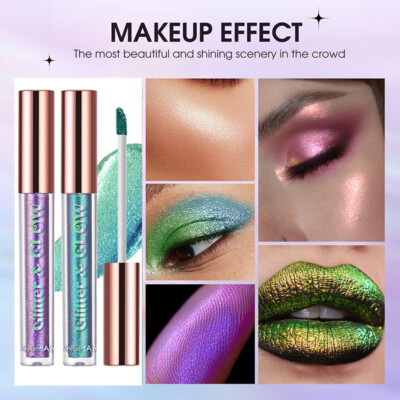 Highlighter Chameleon Eyeliner Diamond Face Liquid Shiny Glitter Eyeshadow*  