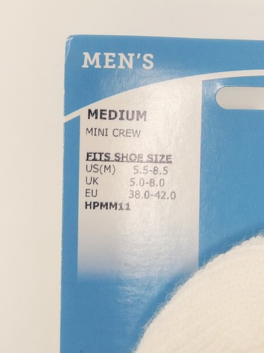 Thorlos Padds Calze Uomo Mini Crew per Diabete Taglia Media Bianco SPEDIZIONE GRATUITA - Foto 2 di 4