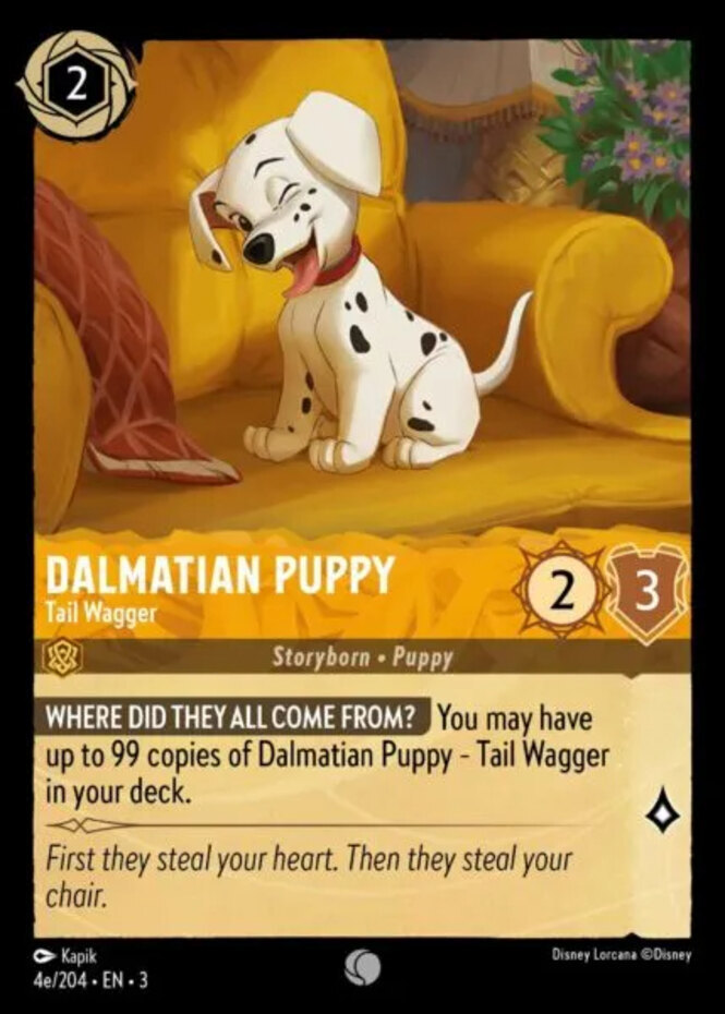 Dalmatian Puppy - Tail Wagger - e - 4e/204 - Common - Cold Foil x1 - Into the In