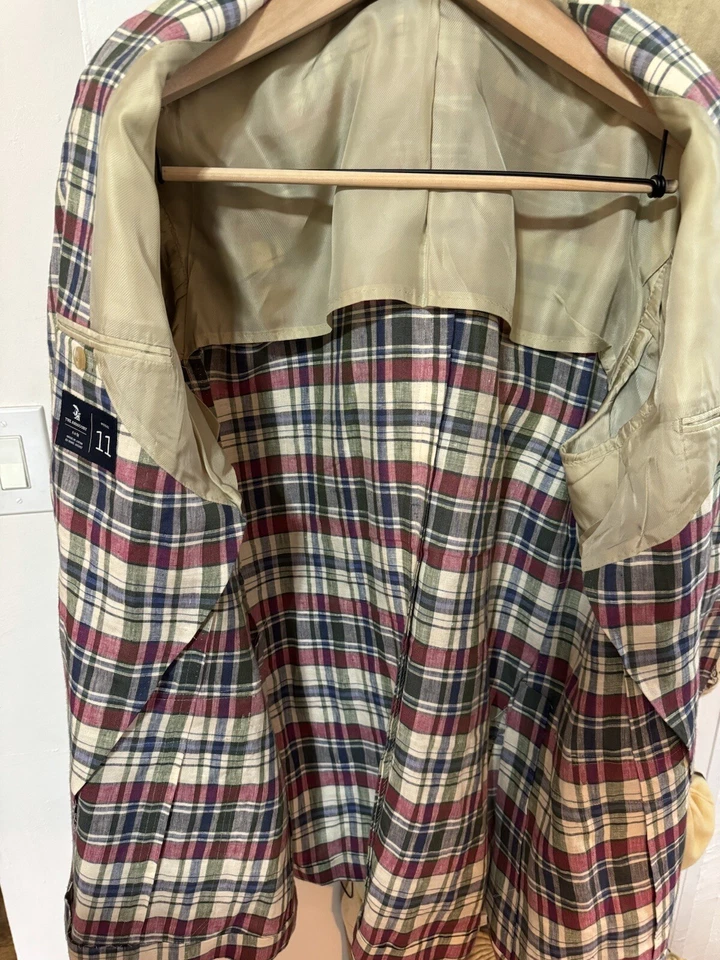 The Armoury By Ring Jacket Cotton Madres Model 11 Sport Coat 54-56 MTM - Image 4 of 4