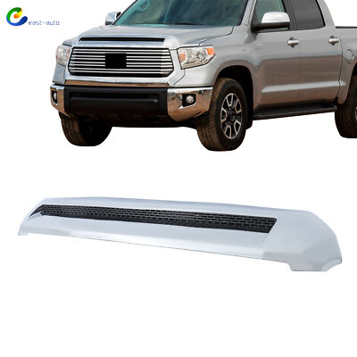 Front Upper Hood Bulge Molding Grille Trim For Toyota Tundra 2014-2021 Chrome