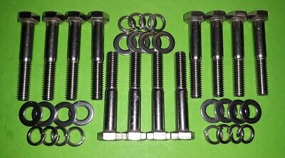 V8 FORD SMALL BLOCK 260 289 302 inlet intake manifold STAINLESS STEEL hex BOLTS