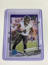 2023 Panini Donruss Clearly Zay Flowers #92 Rated Rookie Base Set Baltimore