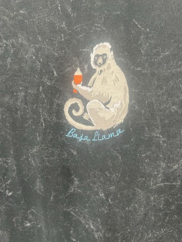Baja Llama Mens Gray Short Sleeve Graphic T-Shirt Size XXL - Picture 2 of 4