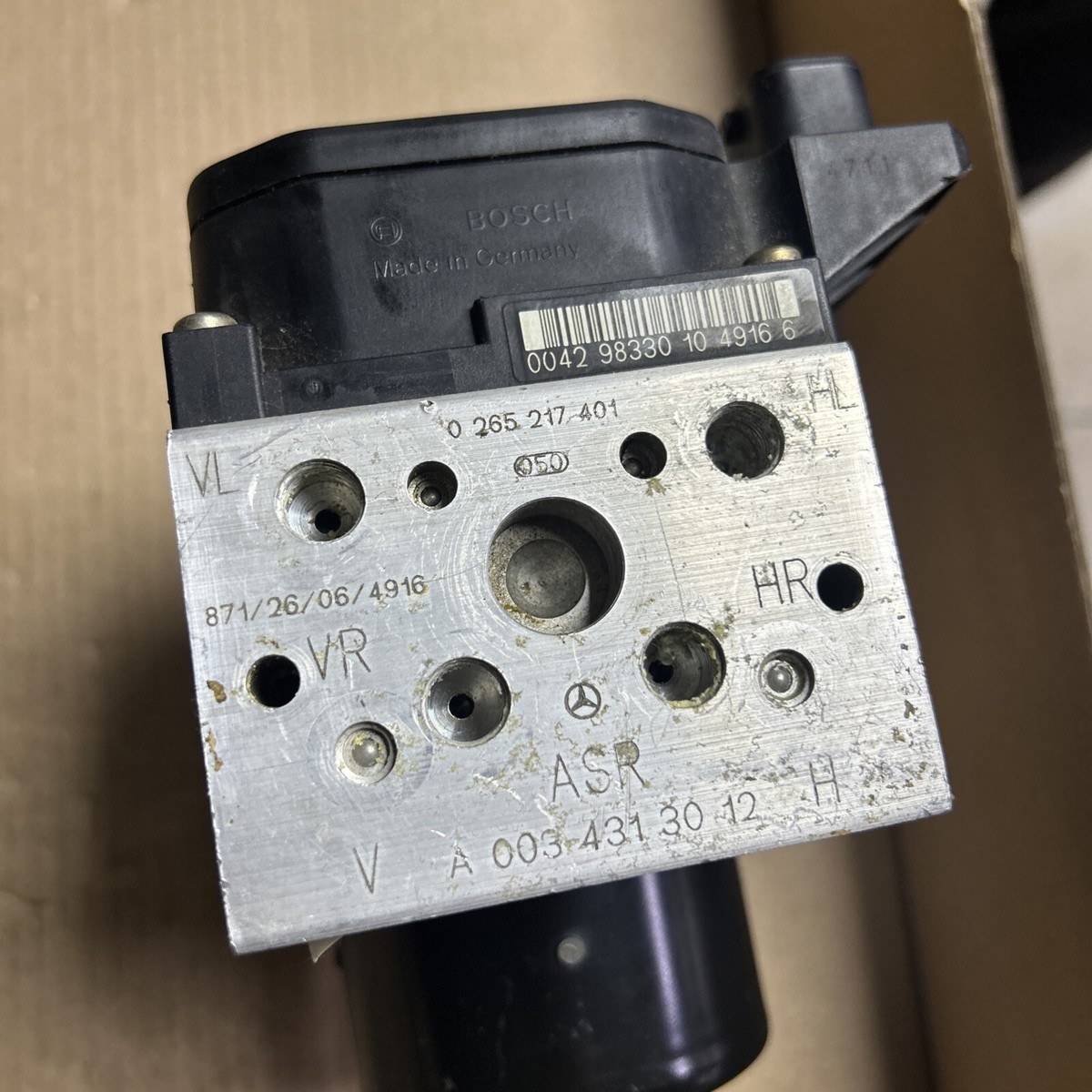 A0034313012 0265217401 MERCEDES BENZ W202 W210 ABS CONTROL UNIT