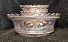 Northwood White Carnival 5pc Berry Set in Peach/Gold Trim 1910c.             (A) — photo 2