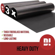 3x Non-Stick Heat-Proof BBQ Mats - Grill Mat Oven Bottom Liner Sheet Roll.