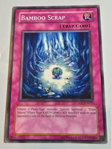 BAMBOO SCRAP CSOC-ENO75 Common - Unlimited Edition Yugioh - Picture 1 of 2