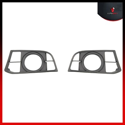  BMW 5 F10 F11 M Package FRONT BUMPER FOG GRILLE COVER Pair Set 2014-2016 NEW