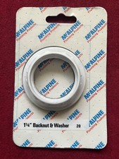 1 1/4” BACKNUT & WASHER McALPINE PLUMBING PRODUCTS BRAND NEW PACK
