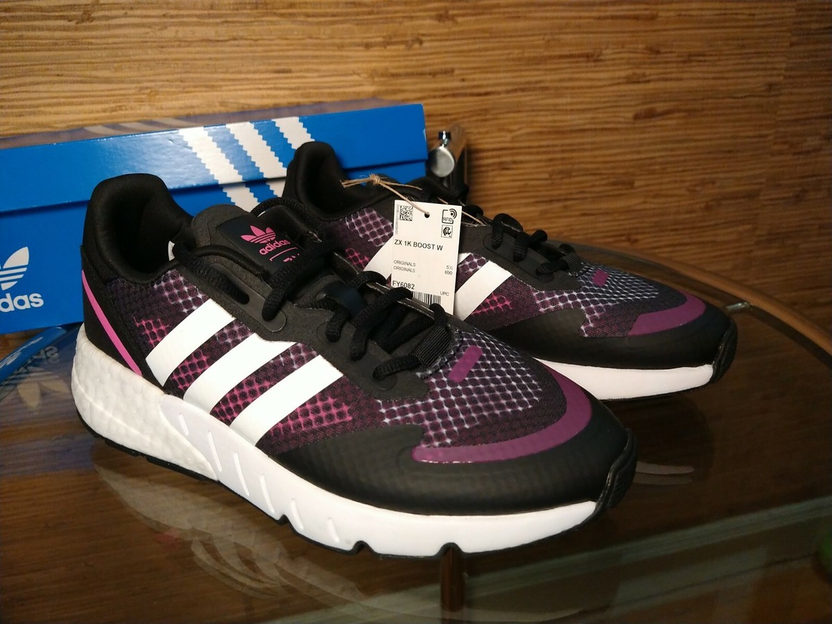 Size 10 - adidas ZX 1K Boost Black Screaming Pink W for sale Size 10 - adidas ZX 1K Boost Black Screaming Pink W for sale