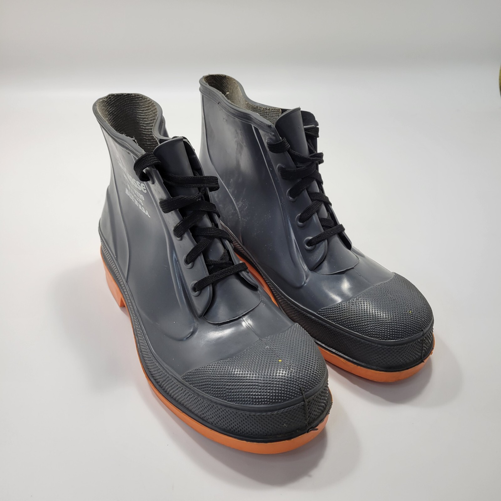 LACROSSE Ansi Z41 PT99 Safety Steel Toe Rubber Work Boots Men's Size 10