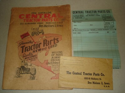 1951 Central Tractor Parts Co. catalog Des Moines IA John Deere/Allis Chalmers +