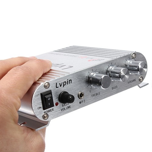 HIFI AUDIO STEREO SUPER BASS AMPLIFIER AMP MP3 FOR CAR MOTORCYCLE BOAT 12V UK - Picture 4 of 4