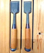 Sukechika Oire Nomi Japanese Bench Chisels 36mm 42mm Set of 2 Unused