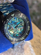 ARAGON Divemaster EVO IP Black 45mm Automatic Abalone NH35 24 Jewels