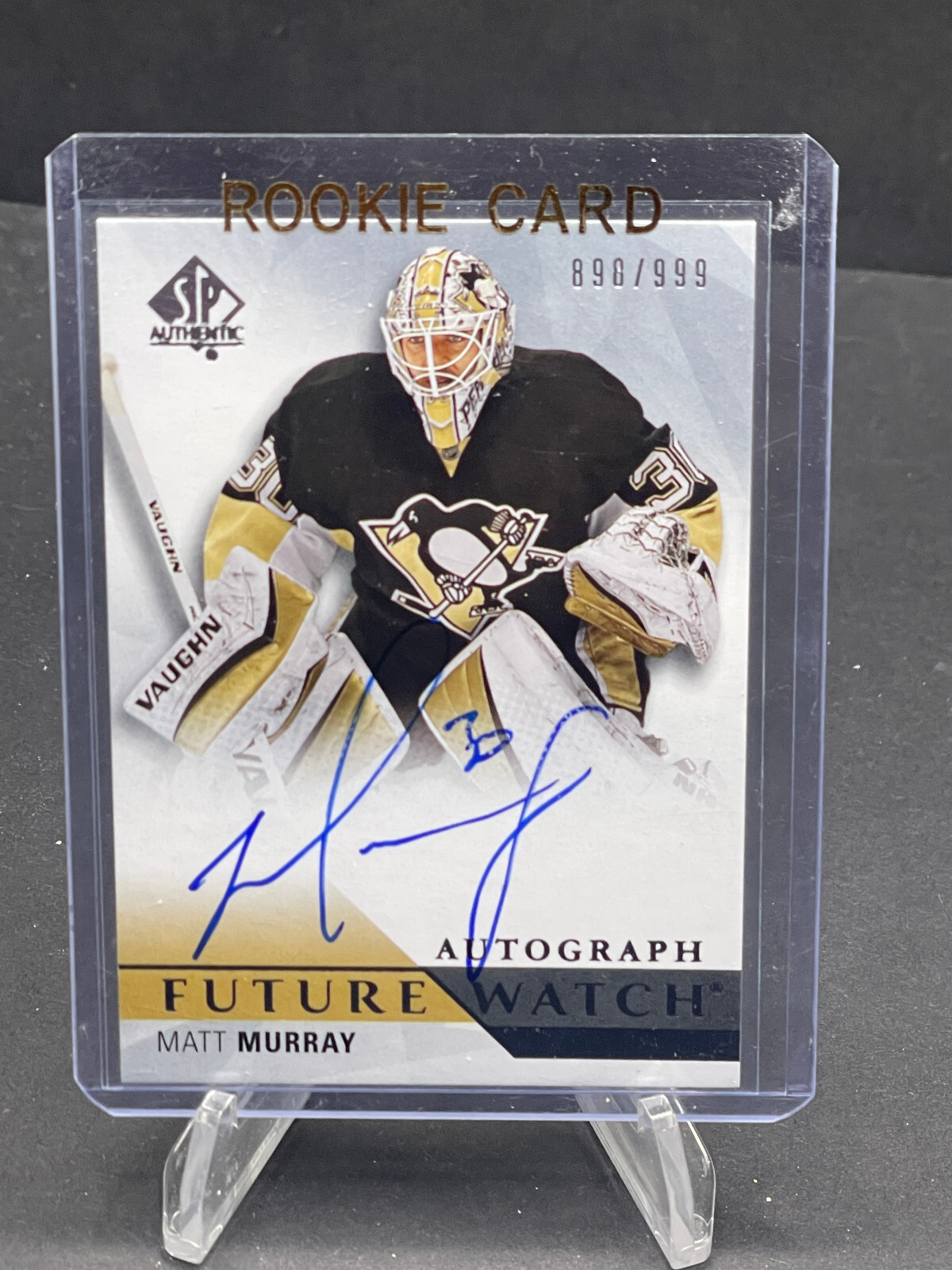 2015-16 MATT MURRAY UD SP AUTHENTIC FUTURE WATCH AUTO RC #220, SN 896/999