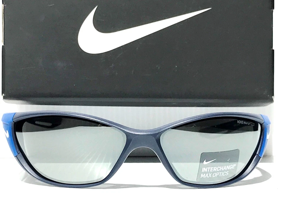 Gafas de sol NIKE ZONE mate azul marino intercambiables Max Optic plateadas DZ7356 410 Foto 2 de 4