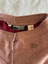 Givenchy Women  s Vintage Wool Blend High Waisted Trousers Size 10