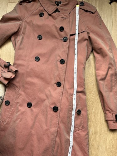 Burberry Prorsum Sandringham Linen Trench Coat Size 4 US Dusky Rose Color - Bild 23 von 24