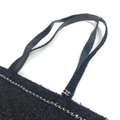 CHANEL A94646 CC CC Mark Rhinestone Pearl Robot shoulder bag Tote