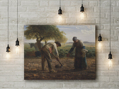 Jean-François Millet: The Potato Planters. Fine Art Canvas