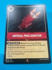 Disney Lorcana Ursula's Return - 131/204 - Imperial Proclamation - Rare Non Foil