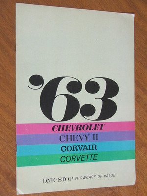 1963 Chevrolet range original US large format 16 page brochure | eBay