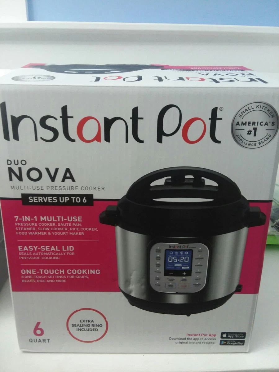 Instant Pot Duo Nova. 6 Qt. Used Once. All perfect in Original Box. $70 -  household items - by owner - housewares sale