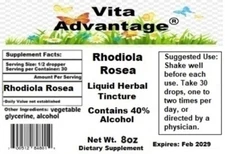 Rhodiola Rosea Tincture, Golden Root Extract, Energy, Fatigue, Adaptogen