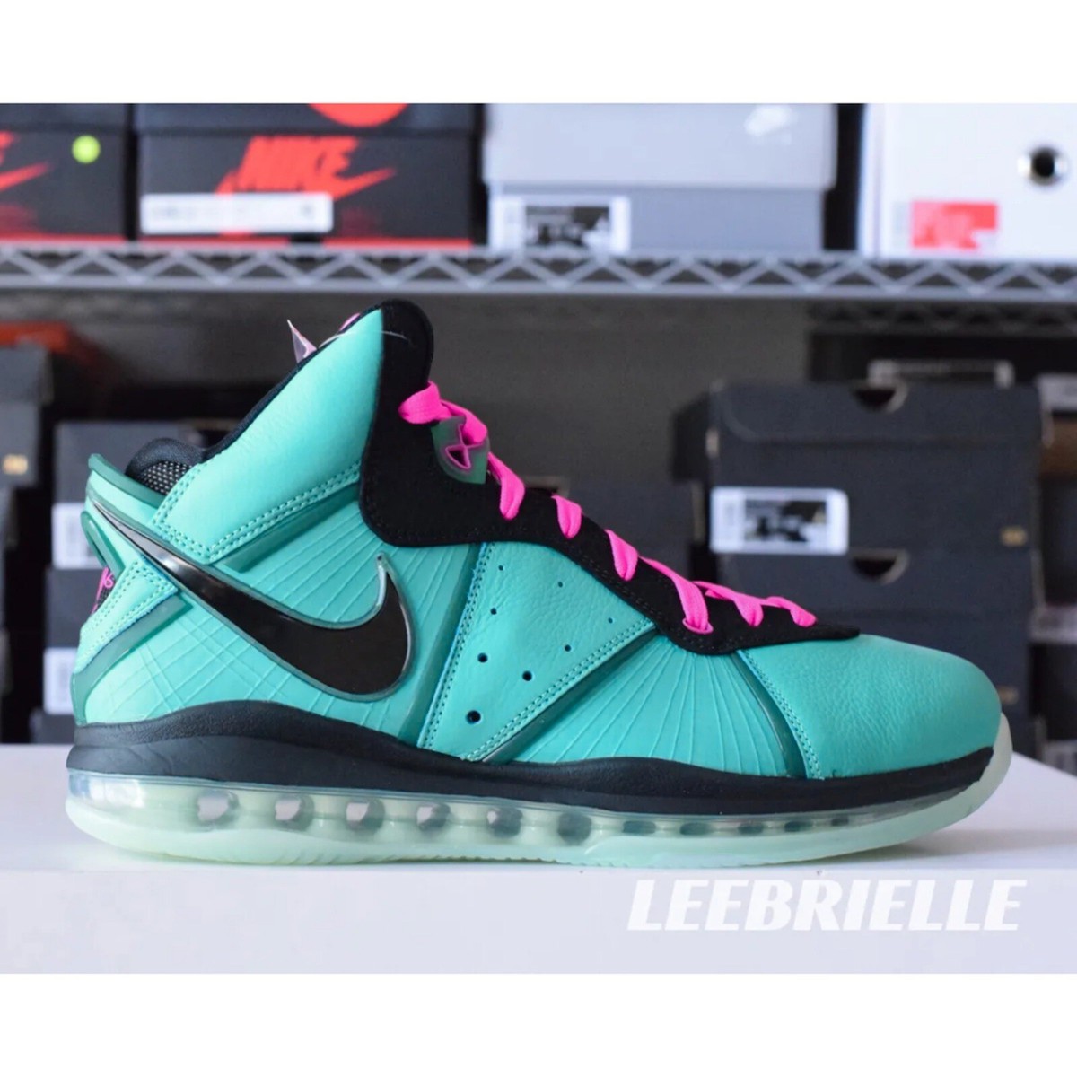 Nike LeBron 8 South Beach CZ0328-400 Retro Black Pink Flash Men's