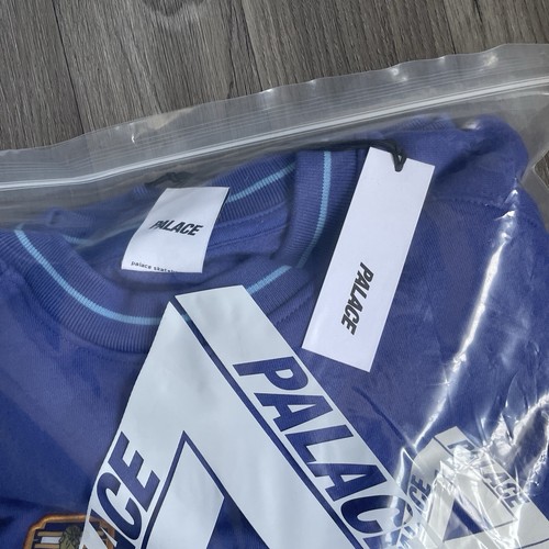 Palace Pen Pals Crewneck Blue Size Large Brand New - Picture 4 of 5