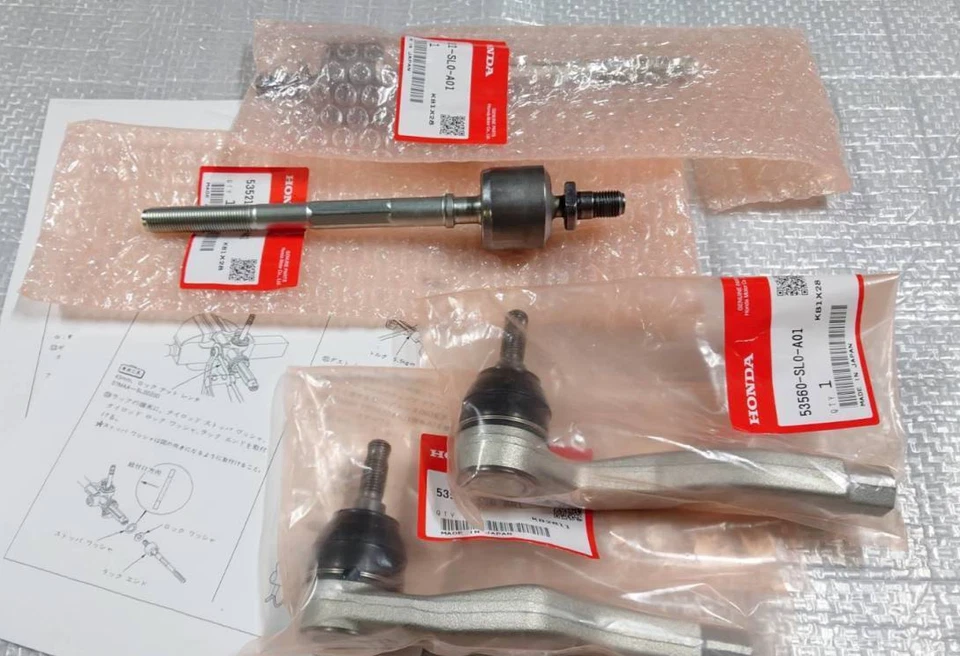 Juego de 4 barras de acoplamiento y extremo interior de dirección HONDA genuino ACURA NSX NA1 NA2 Japón Foto 3 de 4