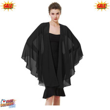 BEAUTELICATE Chiffon Shawl Bridal Wedding Wrap Long Evening Scarves Scarf