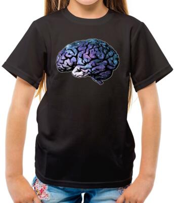 Galaxie Gehirn - Kinder T-Shirt - Weltraum - Universum - Planeten - Wissenschaft - Geist - Geschenk