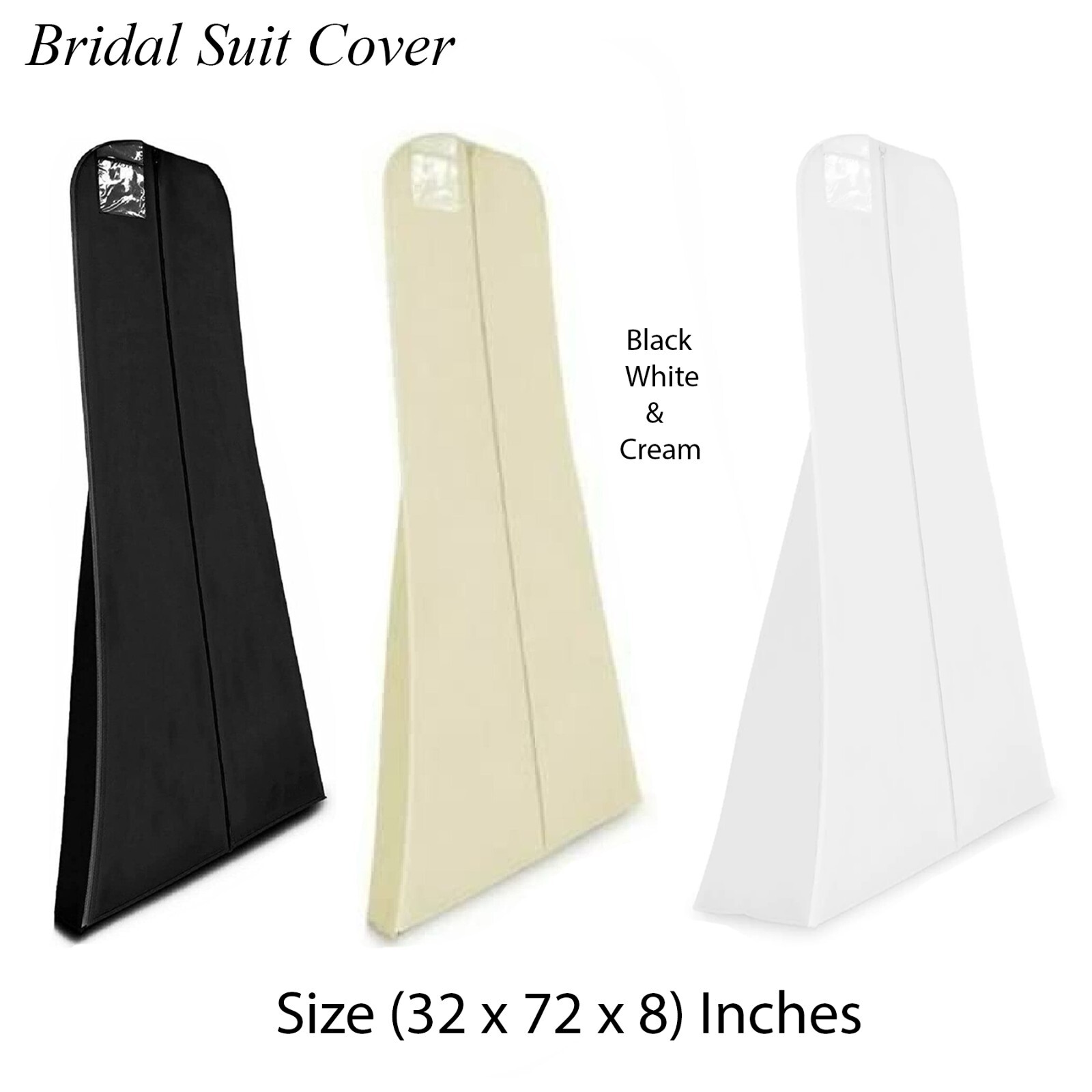 Fundas de vestir negras transparentes para traje bolsas ropa vestido largo transpirable 5 tallas