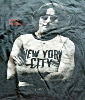 Vintage John Lennon New York City T-Shirt - Size XL - FREE 