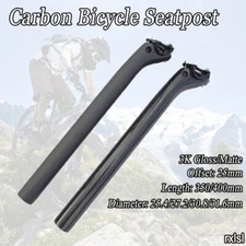 Carbon Bicycle Seatpost Offset Seat Post 3K Matte/Glossy MTB Road Bike Seat Tube