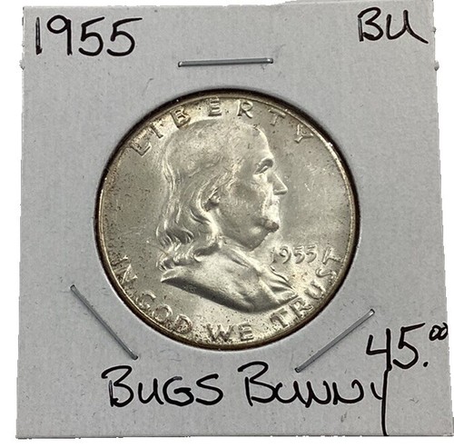 1955 (P) Franklin Half Dollar 90% Silver Choice BU US Coin