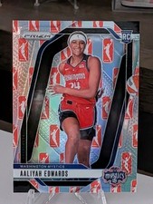 Aaliyah Edwards RC: 2024 Panini Prizm, WNBA LOGO LADY, #142, Mystics!