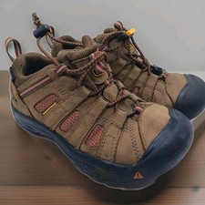KEEN Brown Leather Pink Outdoor Active Shoes Kids Youth Size US 1 EUR 33
