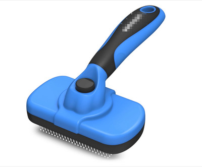 Self-Cleaning Slicker Brush for Pets - Gentle Deshedding Grooming Tool