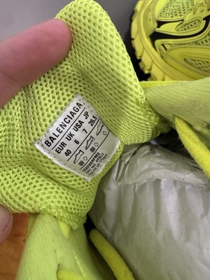 Size 40/7 US- Balenciaga Defender Bouncer Distressed Neon Yellow